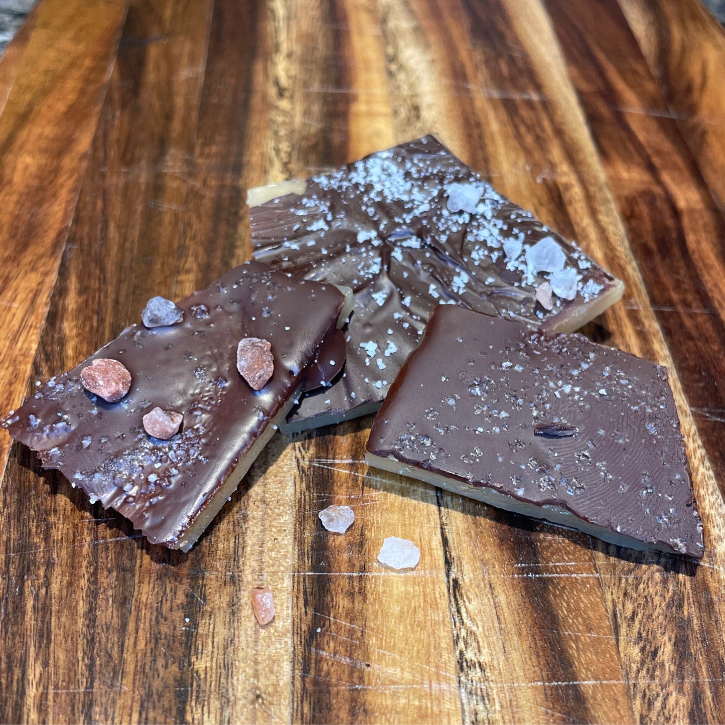 Dark chocolate with sea salt