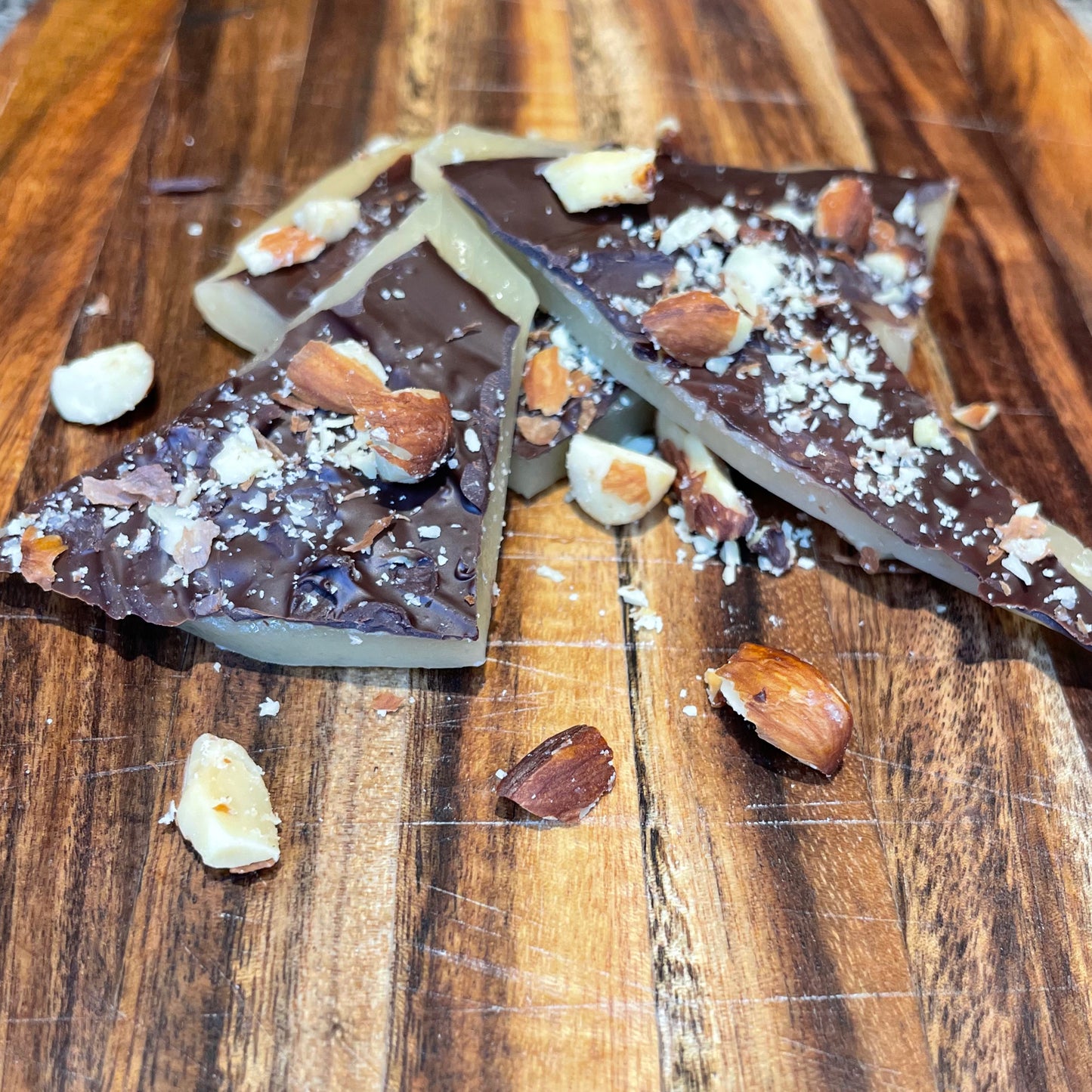 Dark chocolate with almond